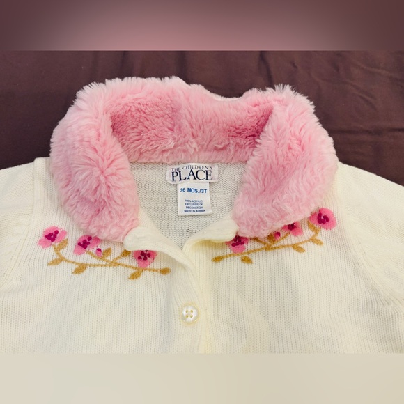 The Children’s Place Toddler Girls' Ivory and Tan Outfit Set with Pink Accents - Picture 5 of 12